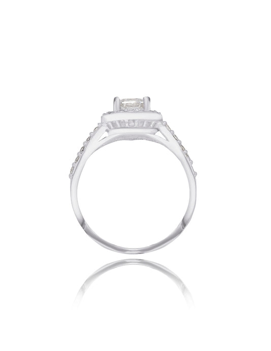 Adelaide Ring in Silver with Zirconia