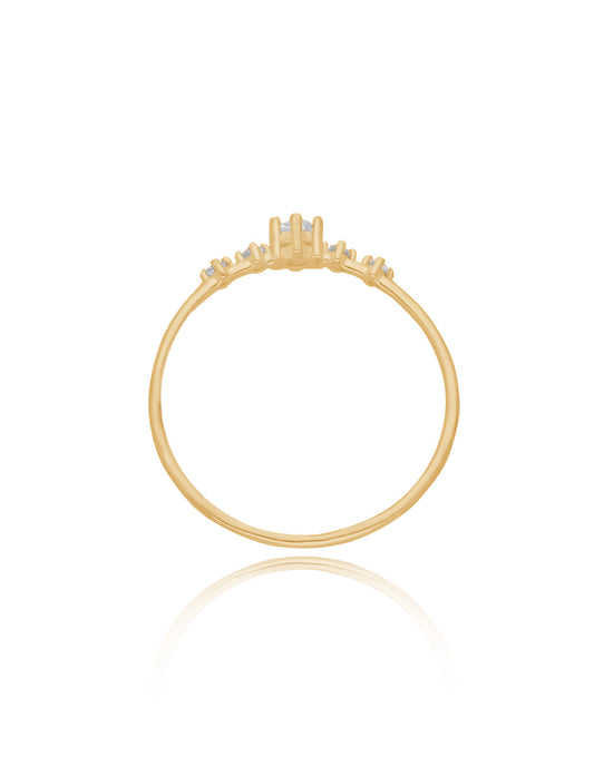 Ariana Ring in 10k Yellow Gold with Zirconia