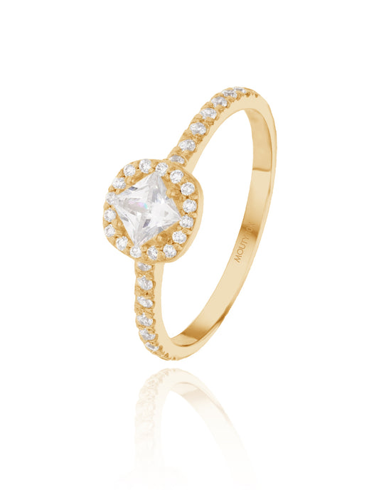Alondra Ring in 10k Yellow Gold with Zirconia 