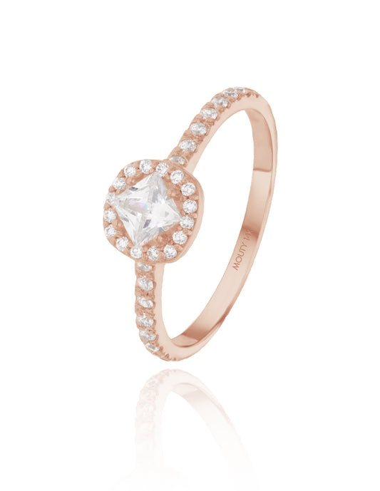 Alondra Ring in 14k Rose Gold with Zirconia