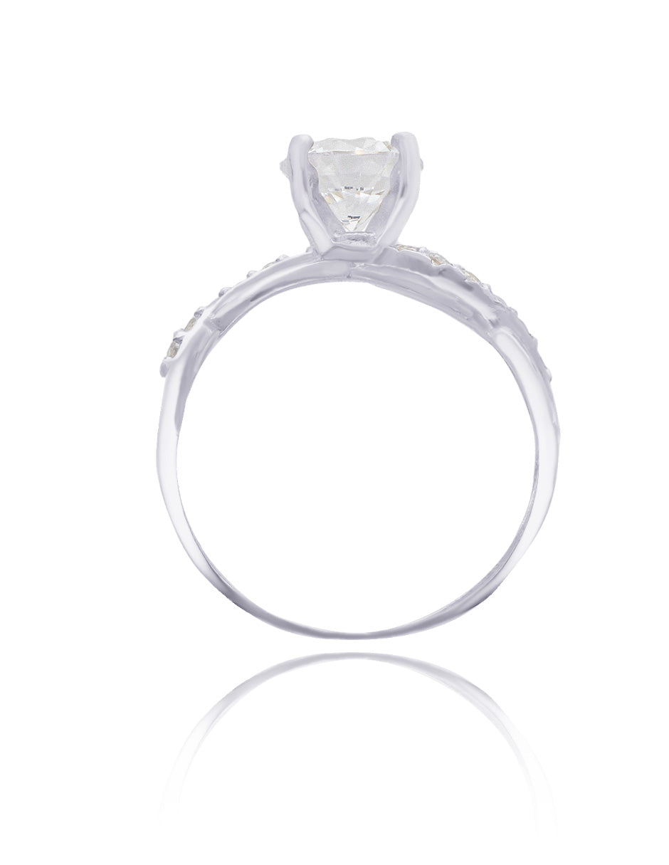 Charlize Ring in Silver with Zirconia 