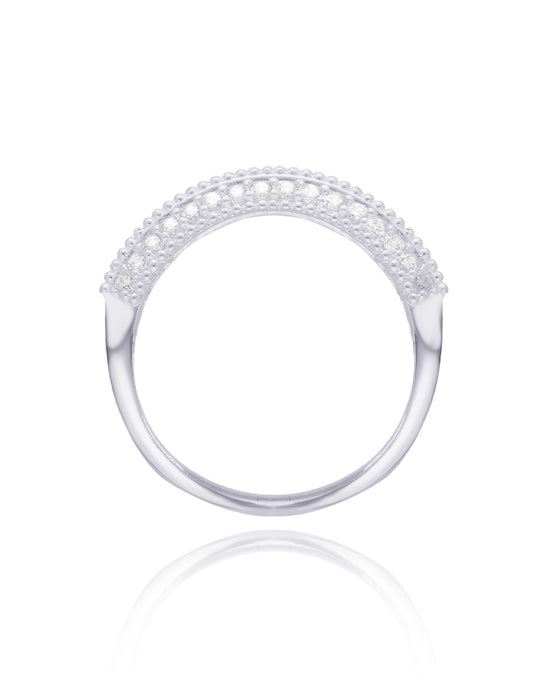Elsie Ring in Silver with Zirconias