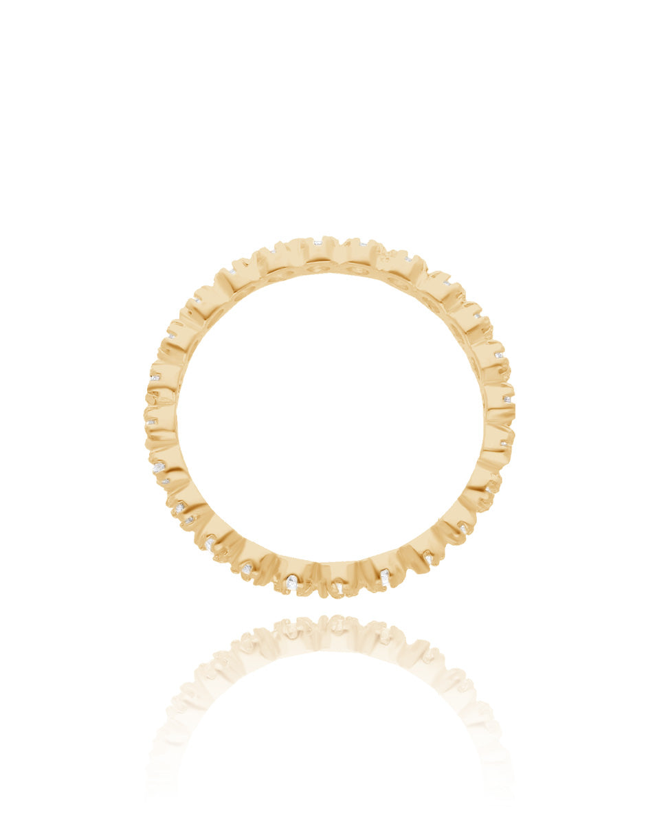 Churumbela Leah Ring in 18k Yellow Gold with Zirconia