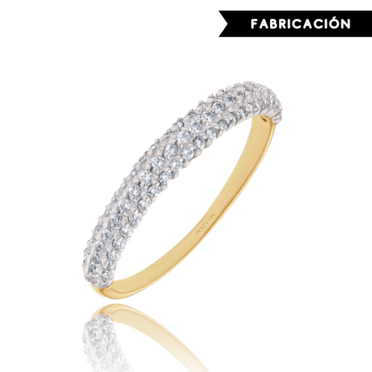 Emma Ring in 10k Yellow Gold with Zirconia