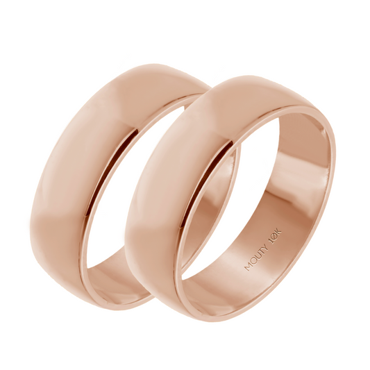 Willow Engagement Ring Duo in 10k Rose Gold (6mm) 