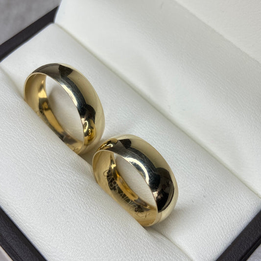 Willow Engagement Ring Duo in 10k Yellow Gold (6mm) 