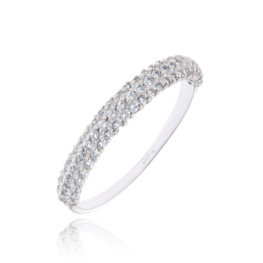 Emma Ring in 18k White Gold with Zirconia