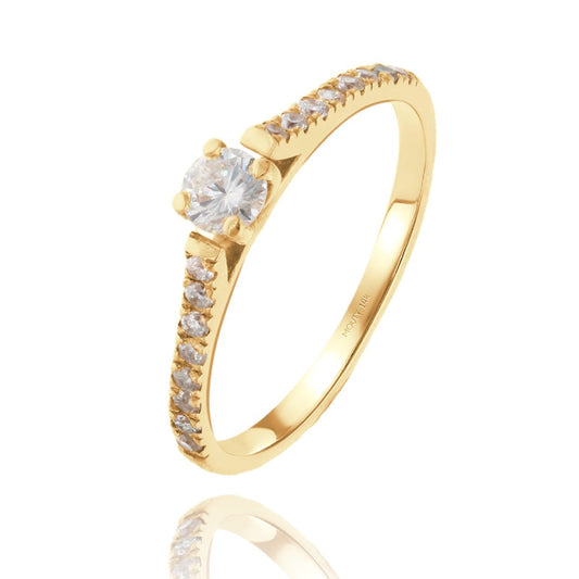 14k Yellow Gold Ring with Diamond Mod: OF1396