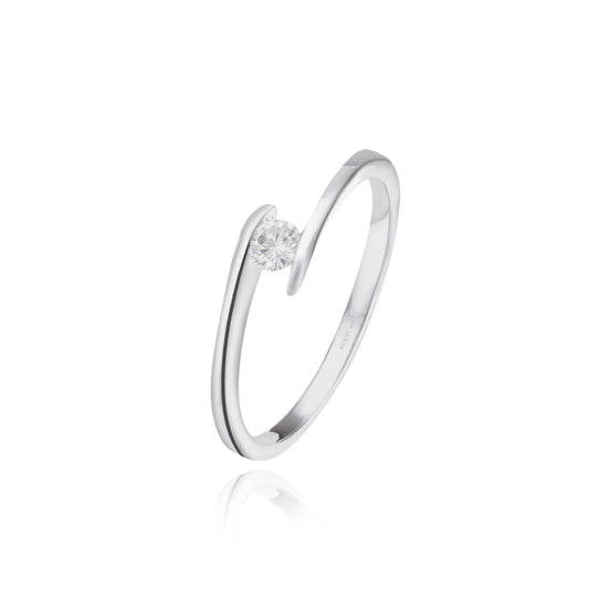 14k White Gold Ring with Diamonds Mod: OF1567