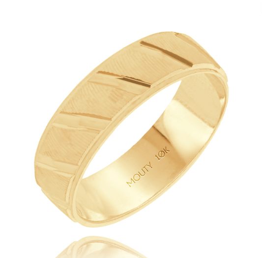 Richard Hoop Ring in 10k Yellow Gold