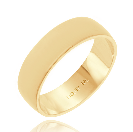 Willow Hoop Ring in 10k Yellow Gold