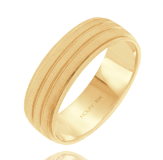 Ethan Hoop Ring in 10k Yellow Gold