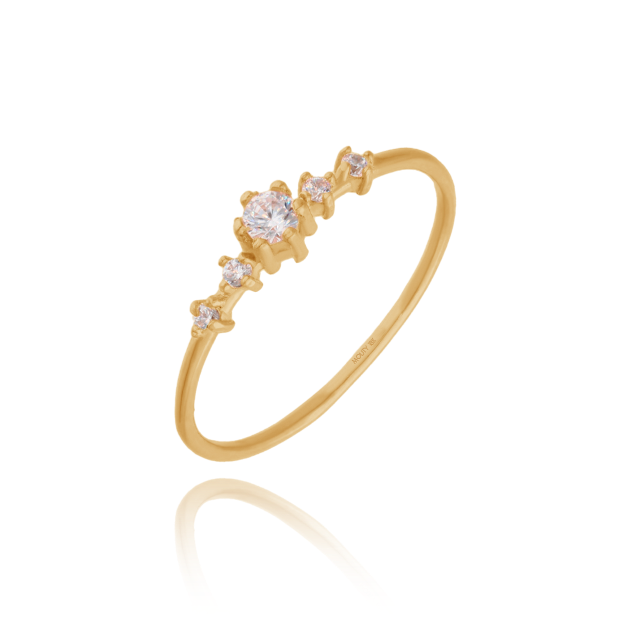 Anillo Ariana en Oro Amarillo de 18k con Diamantes