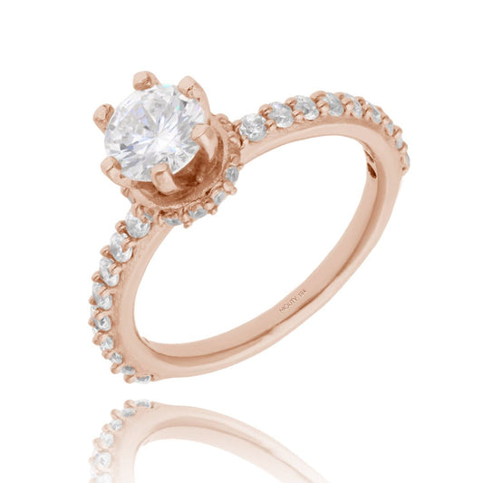 Helena Ring in 18k Rose Gold with Zirconia