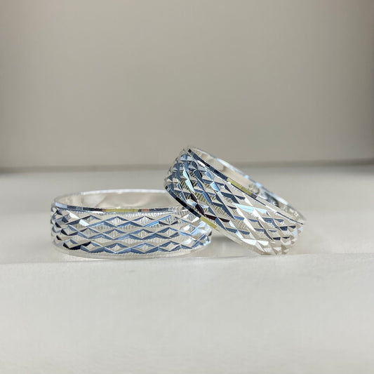 Duo of Silver Mateo Rings