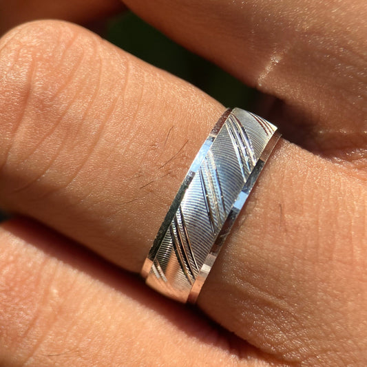 Milan Diamond Ring in Silver 