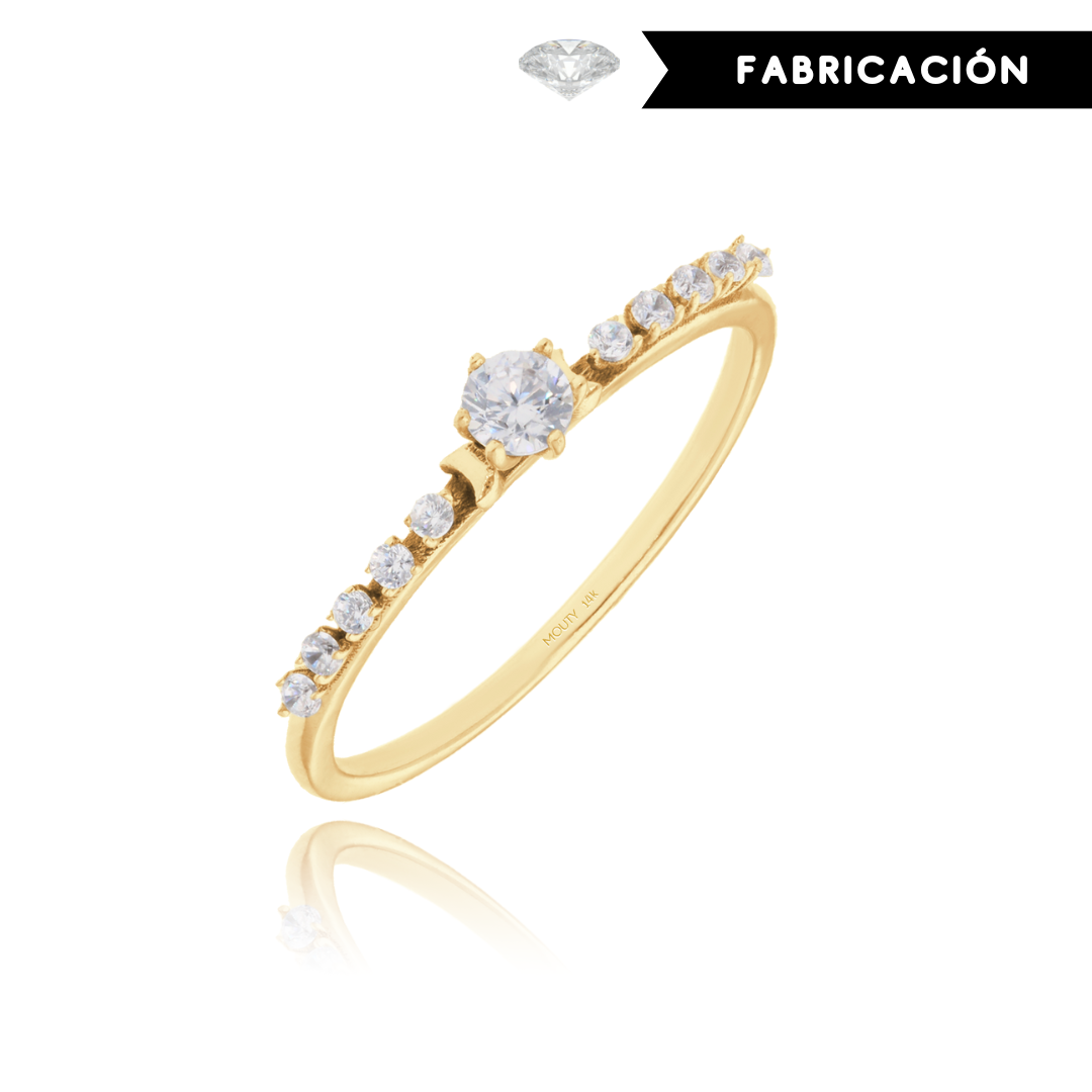 Danielle Ring in 14k Yellow Gold with Diamonds
